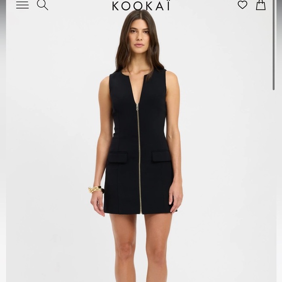 Kookai Black Alto mini dress Kookai Black Alto mini dress